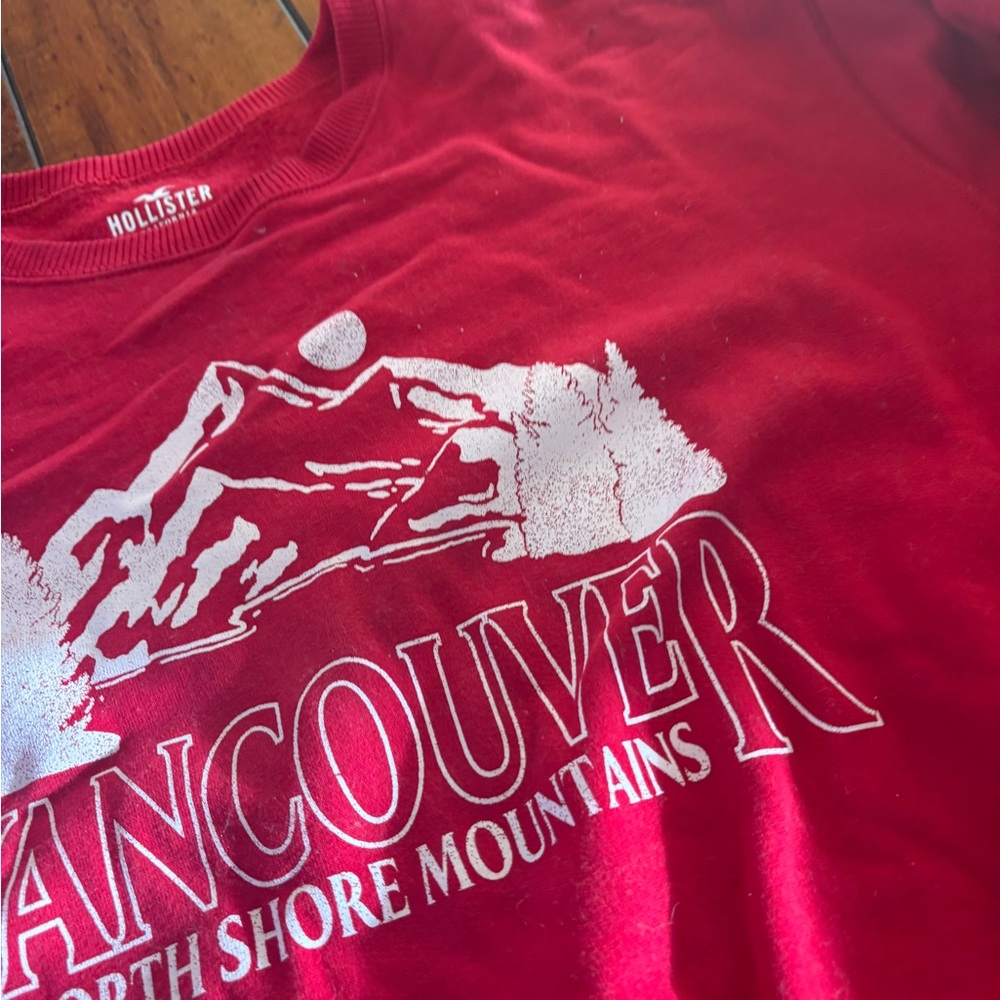 HOLLISTER RED GRAPHIC CREWNECK - Picture 2 of 3